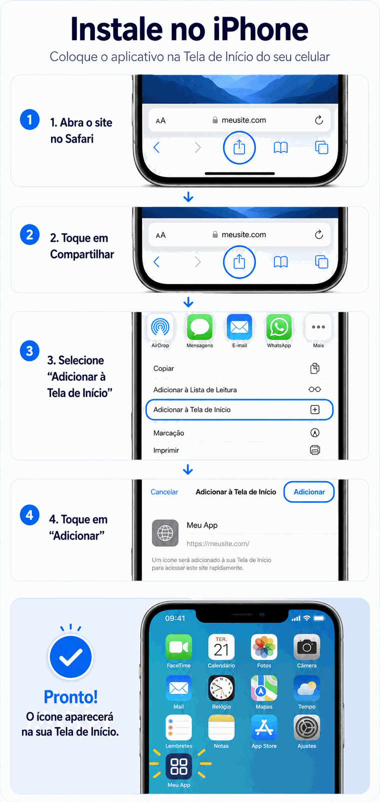 Passo a passo para instalar o Baelis no iPhone pelo Safari
